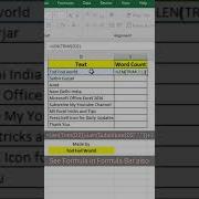 How To Count Words In Excel