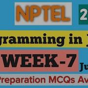 NPTEL Programming In Java Week 7 Assignment Answers 2025 Quiz Solution July Oct SKumarEdu