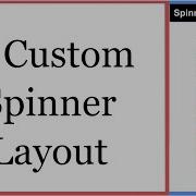 5 Custom Spinner Layout With Image Text