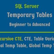 Temp Tables In SQL Complete Tutorial