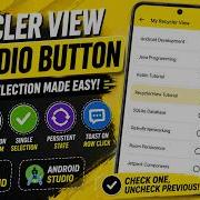 ANDROID RECYCLERVIEW RADIO BUTTON TUTORIAL IN JAVA