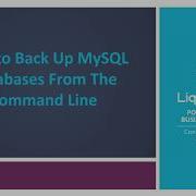 How To Backup And Restore Databases From The Commandline