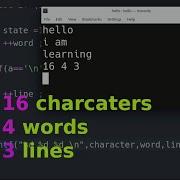 C Programming Count Characters Words Lines In Input