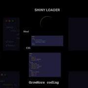 Shiny Loader Html Css And Javascript Loader Css And Javascript Css Java Coding Code