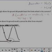U8L6 Modelling Data With Sinusoidal Functions
