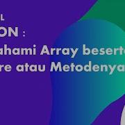 Free Course Array Fitur Dan Metodenya Bahasa Pemrograman Python Python For Data Science Part 3