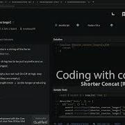 Codewars 7 Kyu Shorter Concat Reverse Longer Javascript