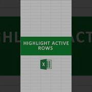 HIGHLIGHT ACTIVE ROWS IN EXCEL ANSH CODING