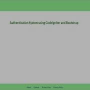 Codeigniter Session With Bootstrap