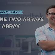 Combine Two Arrays Into One Array Java Interview Question