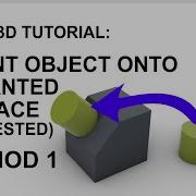Учебное пособие по Rhino 3D ориентация объекта на наклонной поверхности метод 1