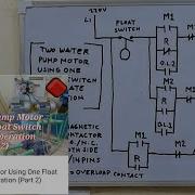Clear Diagram For Two Pump Motor Using Single Float Switch English Subtitle