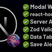 Next Js Modal Form W React Hook Form ShadCN Ui Dialog Server Actions Validation