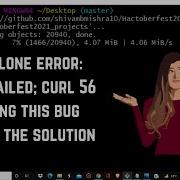 How To Resolve This Git Clone Error RPC Failed While Cloning Project