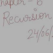 CBSE XII CS CHAPTER 6 RECURSION