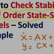 How To Check Stability Of 3rd Order State Space Model Solved Example Control Engineering Tutorials