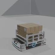 Industrial 3D AGV Trolley Omrom