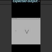 How To Draw Alphabet V Using Python Turtle Module Shorts Trendingshorts