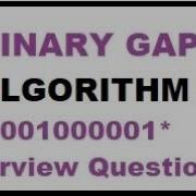 INTERN Binary Gap Algo 2 Interview In C