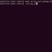Perl Sort And Merge Example