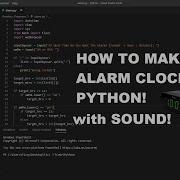 How To Make Alarm Clock In Python