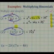 Ex Multiplying Binomials