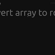 Convert Array To Rows Clickhouse