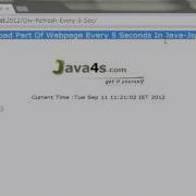Auto Reload Part Of Webpage Every 5 Seconds In Java Jsp JQuery Java4s Com