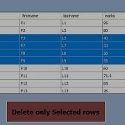 VB Net Delete Only Selected Rows From Datagridview And Database