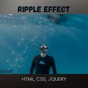 Water Ripple Effect Using HTML CSS Jquery Plugin Easy Tutorial