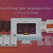 Quick Pricing Table Element Tips New Templates