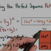 Perfect Square Trinomials Visualizing Algebra
