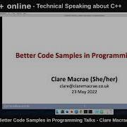 Better Code Samples In Programming Talks Clare Macrae