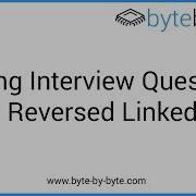 Interview Question Print Reversed Linked List