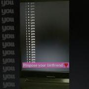 Propose Girlfriend With C Programming Shorts Cprogramming Bca Firstshortvideo Proposal Viral