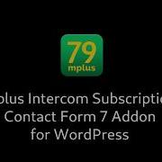Intercom Subscription Plugin For Contact Form 7 On WordPress