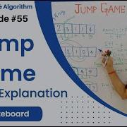 Игра на прыжки Алгоритм Объяснение на доске Leetcode 55