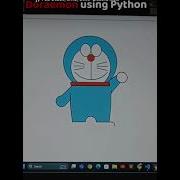 Doraemon By Using Python Code Cartoon Coding Shorts