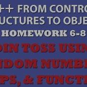 6 8 C Simulating Coin Toss C Functions And Loops