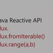 Java Reactive API Flux FromIterable Flux Range Reactivejava Javawebflux Javabasics