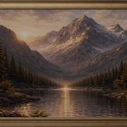 4K TV Frame Art Epic Alpine Mountain Lake Sunset 3 Hours Samsung Frame Art