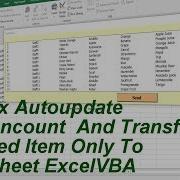 Listbox Autoupdate Column Count AND Transfer Data To Sheets Only Selected Item