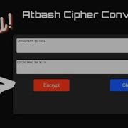 Atbash Cipher Encrypter Decrypter Using Javascript HTML CSS