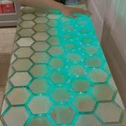 LED Touch Activated Hexagon Coffee Table