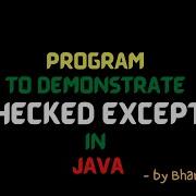 Unchecked Exception Program In Java Lec 70 Java Tutorial BhanuPriya