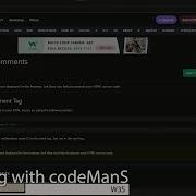 SCRAPPED Master HTML With W3Schools HTML Comments