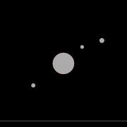 Pluto Moon Orbit Animation JavaScript Canvas