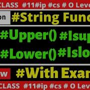 Python String Function Upper Lower Isupper Islower Method Of String In Python