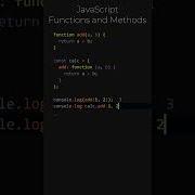 JavaScript Functions And Methods What Is The Difference