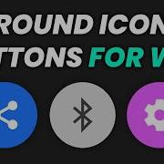 How To Create Rounded Icon Buttons HTML CSS Web Design Tutorial